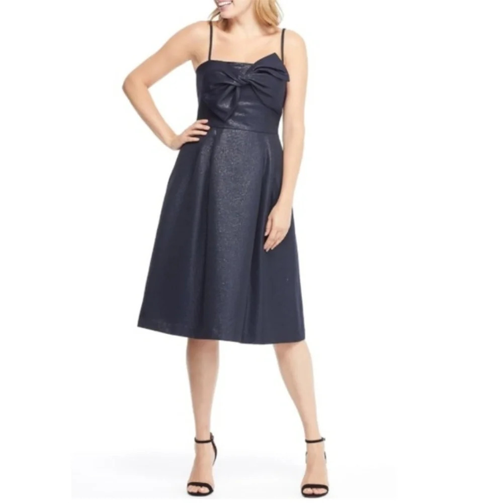 NWT Gal Meets Glam Lucille Starry Night Navy Blue Dress 4